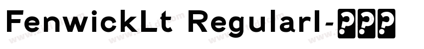 FenwickLt RegularI字体转换